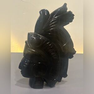 Obsidian Indian Head